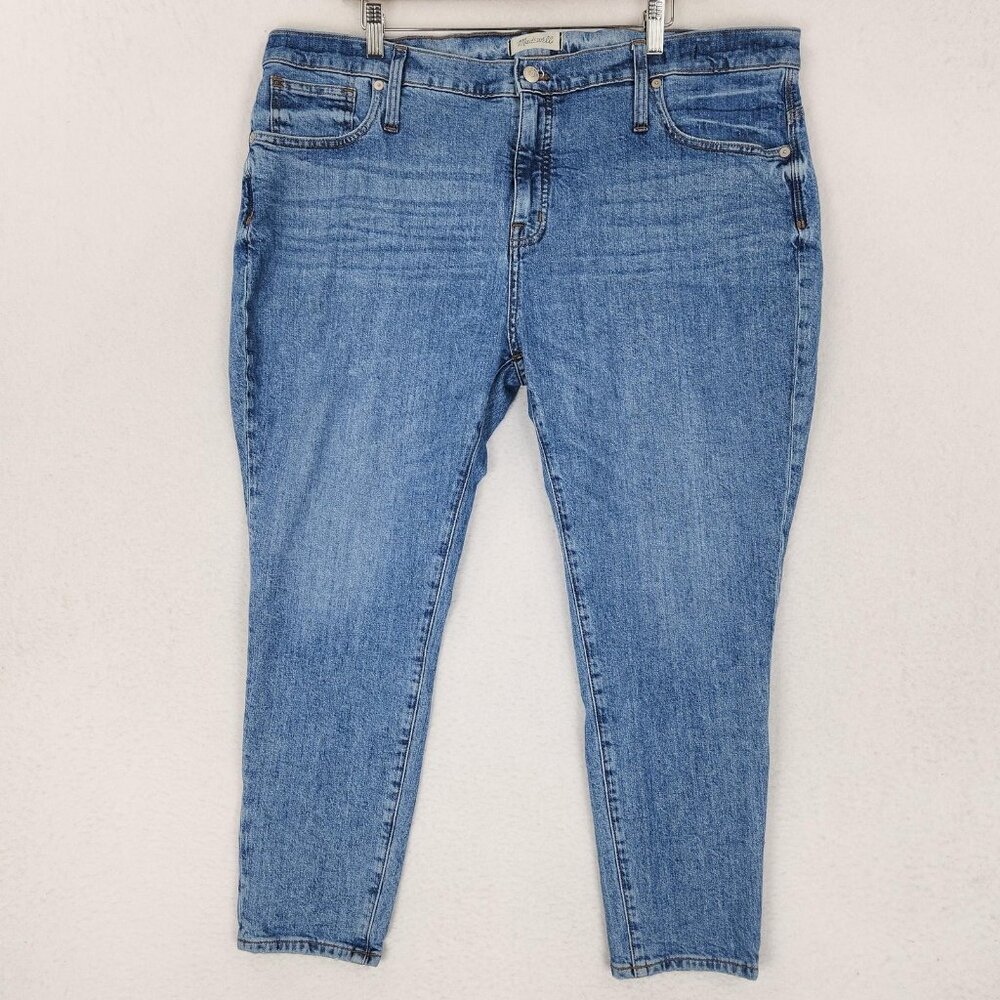 Madewell Jeans Womens 35P Blue 9" High Rise Skinny Leg Stretch Petite Denim